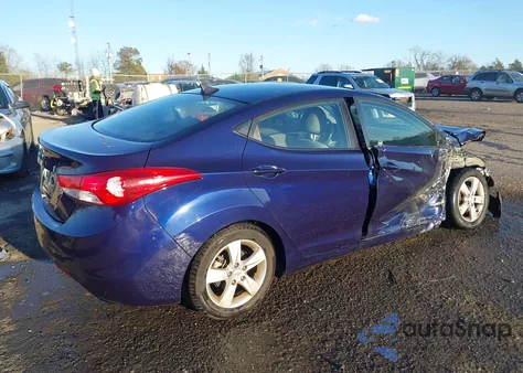 2012 Hyundai Elantra Gls from USA, damaged, VIN 5NPDH4AE7CH149833